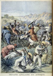 A derrota inglesa em África - no "Le Petity Journal" de 03/05/1894