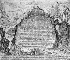 Gravação do "Amphitheatrum sapientiae aeternae". (Anfiteatro da sabedoria eterna) [Hamburgo: s.n.
