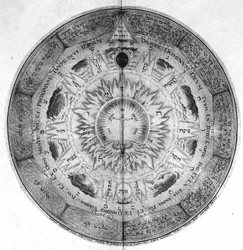 Gravação do "Amphitheatrum sapientiae aeternae". (Anfiteatro da sabedoria eterna) [Hamburgo: s.n.