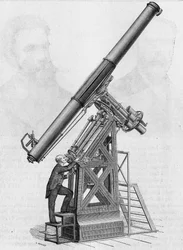 Bisel equatorial do Observatório de Paris (escala 1/40). In" Album de la Science", Éditions Jouvet