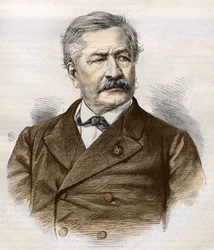 Ferdinand de Lesseps (1805 - 1894), gravura, coleção Bianchetti