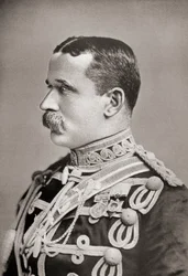 Marechal de campo John Denton Pinkstone French, do livro África do Sul e a Guerra do Transvaal, de Louis Creswicke, pub. 1900
