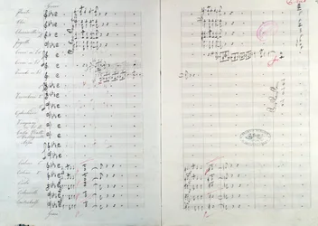 Primeira página de Capriccio brilhante sobre o tema de Jota Aragonese" (Abertura espanhola nº 1) por Mikhail Glinka