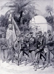 Soldados da Legião Estrangeira de uniforme. 1878.