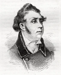 François Charles (François-Charles) Dulong - advogado e político francês - 1792-1834 - gravura