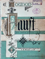 Frontispício de Fausto, ópera de Charles Gounod