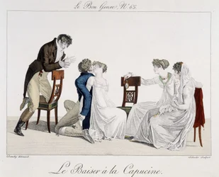 Jogo: O beijo capuchinho - em «O bom género», n.º 65, início do século XIX