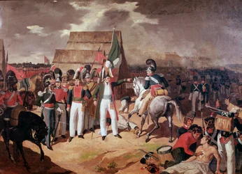 General Antonio Lopez de Santa Anna (1794-1876) Militar e político mexicano durante a batalha contra os espanhóis em Tampico
