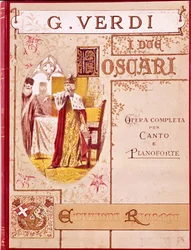 Giuseppe Verdi: Capa da partitura para piano da ópera 