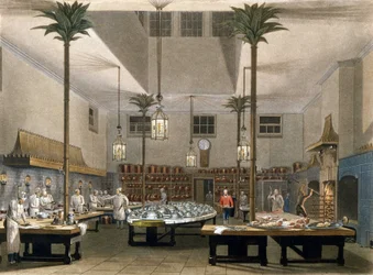 Grand Hotel: as cozinhas do Great Pavillon Hotel, em Brighton. 1850