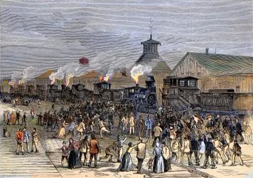 Grande greve ferroviária em 1877, Bloqueio de motores em Martinsburg, Virgínia Ocidental