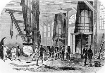 Fundição de Grenelle em 1885.
