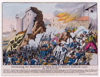 Guerre russo-turque de 1828-1829 - A invasão dos baluartes de Varna pelo exército russo em setembro de 1828 por Anônimo