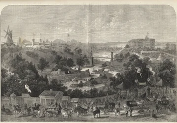 Hamburgo - Alemanha - Exposição de Horticultura de 1869 - Hamburgo - o parque da Exposição Internacional de Horticultura