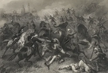 A Coluna Havelock ataca os Mutineers antes de Cawnpore
