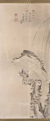 Falcões e Presas (tinta sobre papel)