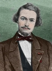 Henri Duveyrier (1840-1892), explorador francês - retrato de Henri Duveyrier orientalista, viajante e geógrafo francês