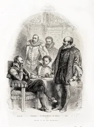 Henri IV (1553 - 1610) e seus ministros: Theodore Agrippa d