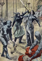 Guerra dos Cem Anos: "Representação da heroína francesa Joana d