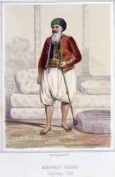 Hussein pasha, dey (tio-avô) de Argel de 1818 até 1830, quando os franceses tomaram Argel.