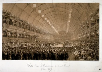 Ilustração que representa a Exposição Internacional de 1867 (Exposition Universelle d