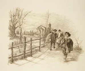 Ilustração do romance de Alessandro Manzoni I Promessi Sposi
