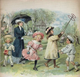 Ilustração em "La jour de Ginette et Raymond", início do século XX.