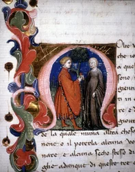 Incipito de "O Filocolo" de Giovanni Boccace