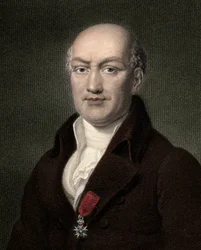 Jean Baptiste (Jean-Baptiste) Joseph Delambre 1749-1822 - gravura - século XIX