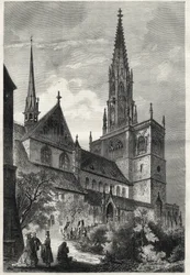 Konstanzer Munster - The Konstanz Minster ou Catedral de Konstanz - Alemanha - Cathedrale Notre-Dame (Notre Dame) de Constance - 1868 -