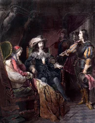 LOUIS XIII, Rei da França com Henri Coiffier de Ruze d