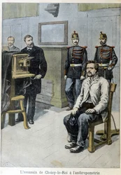 O assassino de Choisy-le-Roi na antropometria (e o Sr. Alphonse Bertillon) - em «Le Petit Journal», Maio de 1899