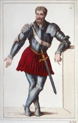 Le chevalier Bayard (1475-1524) gravura 1830