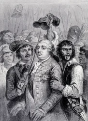 Le peuple aux Tuileries, cap Luís XVI do boné frígio, 20 de junho