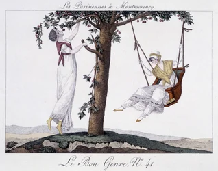 Mulheres parisienses em Montmorency (swing) - em "Le Bon Genre