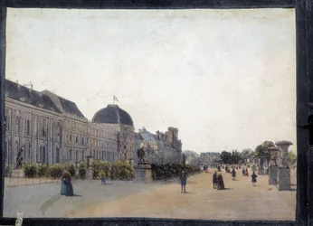 Les Tuileries - em "Views of Paris for Panoptic Polyorama", por volta de 1850