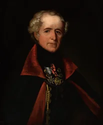 Tenente-General Sir Samuel Venables Hinde KCB, 1832 cerca de
