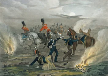  Vida no campo antes de Sebastopol. No. 4 O alarme da meia-noite , 1854 por volta de