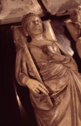 Mentira do rei Filipe III chamado Filipe o Hardi (1245-1285). Basílica de São Denis. São Dnis.