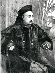 Mandarim Tchung Hao (Chung How), gravura de 1868