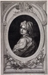 Medallion portrait of Papesse Jeanne - in "Histoire des popes" de Maurice Lachatre