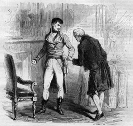 Encontro entre o compositor italiano Niccolo Vito Piccinni (1728-1800) e o primeiro Cônsul Bonaparte (Napoleão 1°)