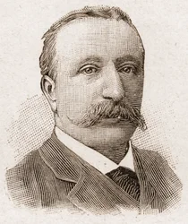 Membros da Academia Francaise em 1895: retrato de Albert Sorel (1843-1906), historiador francês.