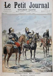 Manobras militares: os pombos de passageiros - no "Le Petity Journal" de 02/05/1897
