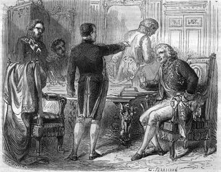 Napoleão I com Jean Etienne Marie Portalis, em 1811. Jurista e político francês (1746 a 1807).