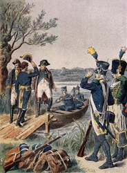 Napoleão e Massena na ilha do Lobau