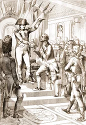 Napoleão distribuiu as ordens da Legião de Honra em 1804.