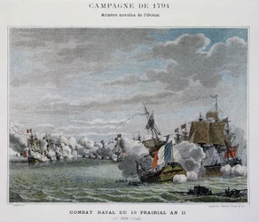 Combate naval, du 10 prairial An II (1794) - em "As batalhas navais de Napoleão".