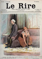 Agora, querido mestre, cada sol da primavera lhe dá o direito a uma constipação cerebral, isso é tudo que a boa estação pode fazer por você - desenho de Oswald Heidbrink em "The Laughter Humouristic Journal appearing on Saturday" Número 30. 1 de Junho