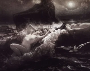 Ninfas - litografia